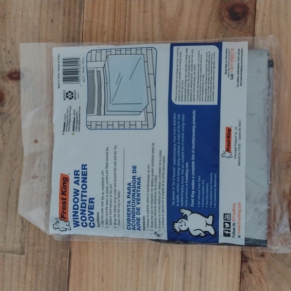 Frost King Window Air Conditioner Cover Gray Outdoor NEW - Picture 2 of 7